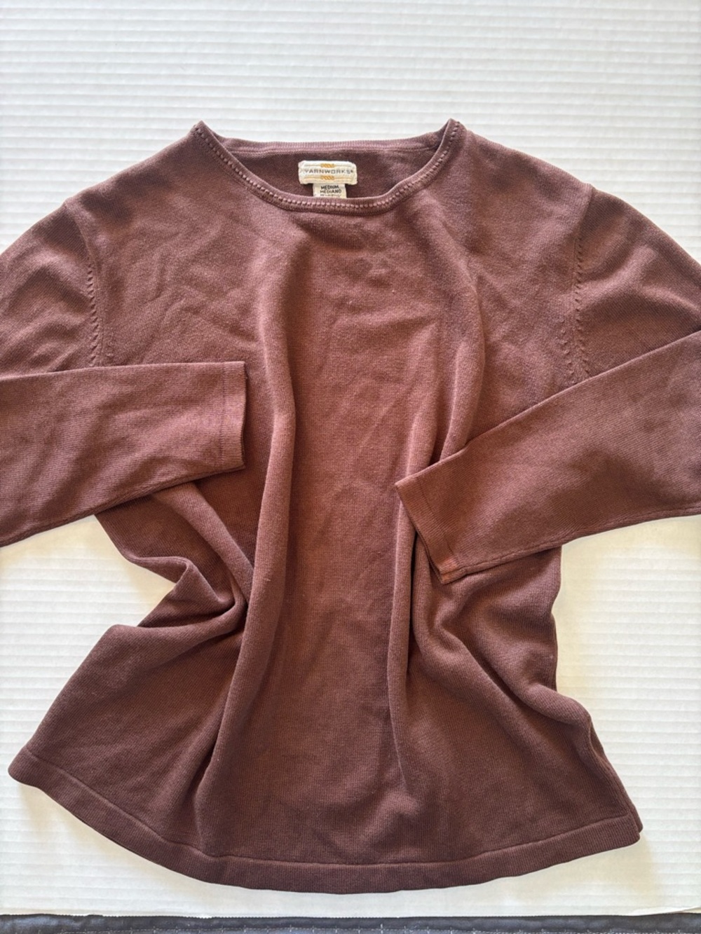 Women's Sweater in Brown - Lightweight Everyday Knit Medium